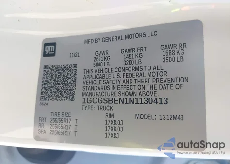 2022 Chevrolet Colorado 2Wd Short Box Wt from USA, damaged, VIN 1GCGSBEN1N1130413